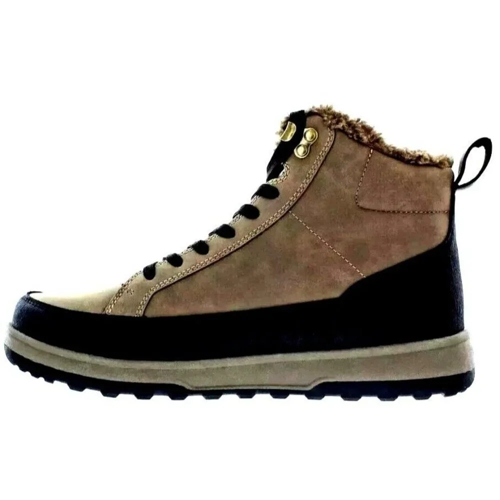 New Weatherproof 9 Men Winter Boots Logjam Shearling Lace-up Outdoor Snow Shoes